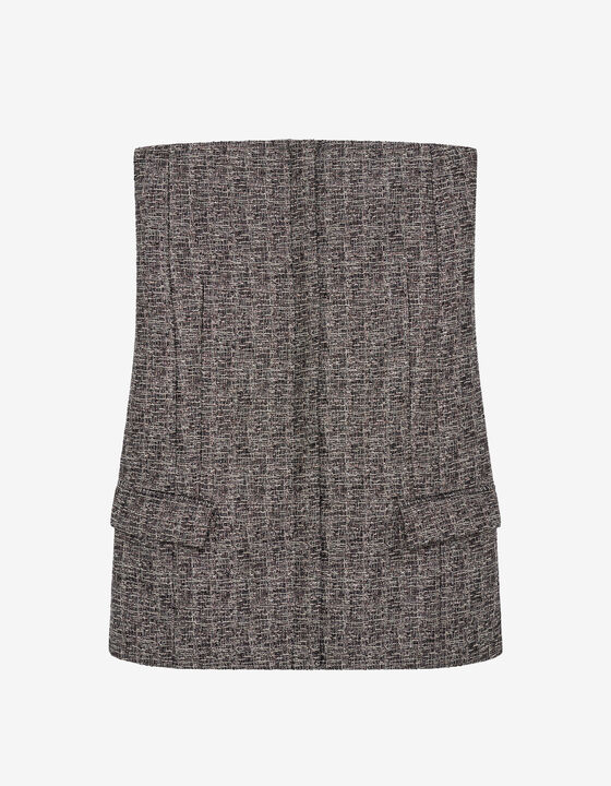 BUSTIER EN TWEED