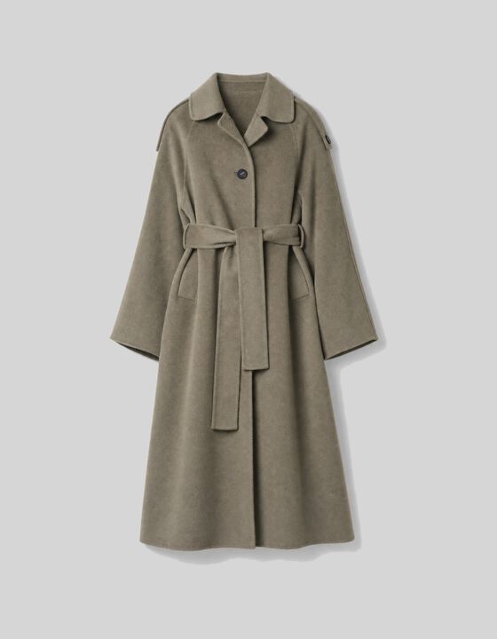 BELTED REVERSIBLE COAT