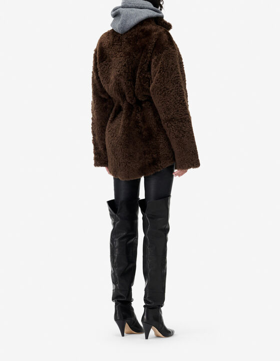 LONG SHEARLING JACKET