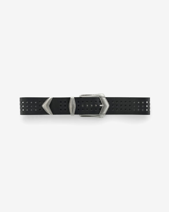 OCTA CUTS PERFORATED LEATHER BELT