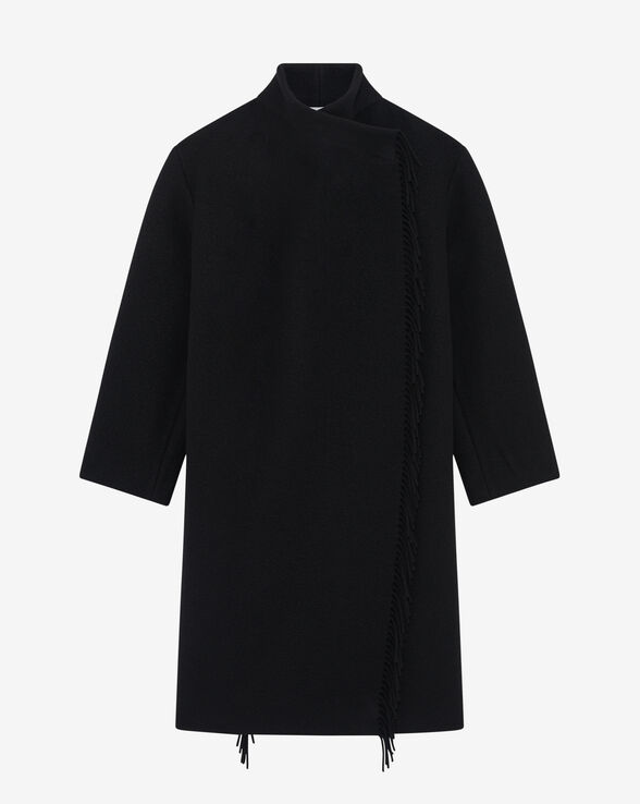 MANTEAU LONG À FRANGES RICKY