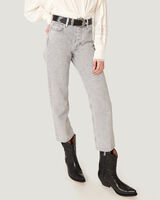 DEEN HIGH RISE STRAIGHT LEG JEANS image number null