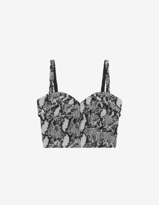 SEQUIN CORSET TOP