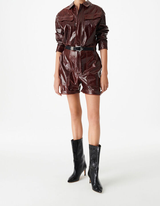 LEATHER ROMPER