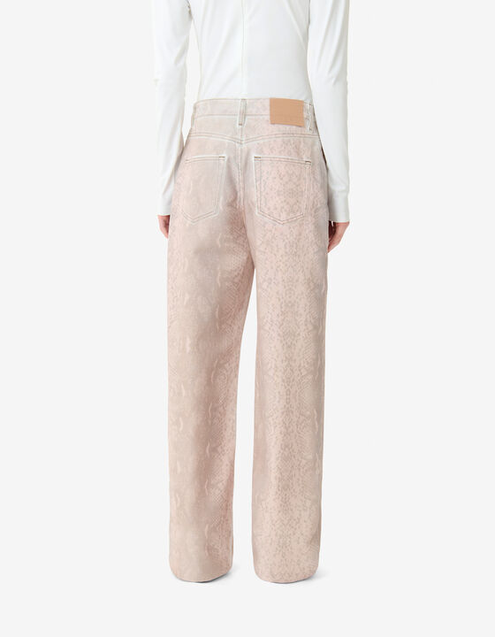 PYTHON-PRINTED JEANS