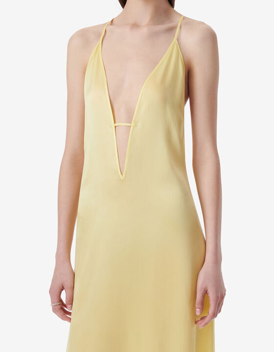 LONG SILK DRESS