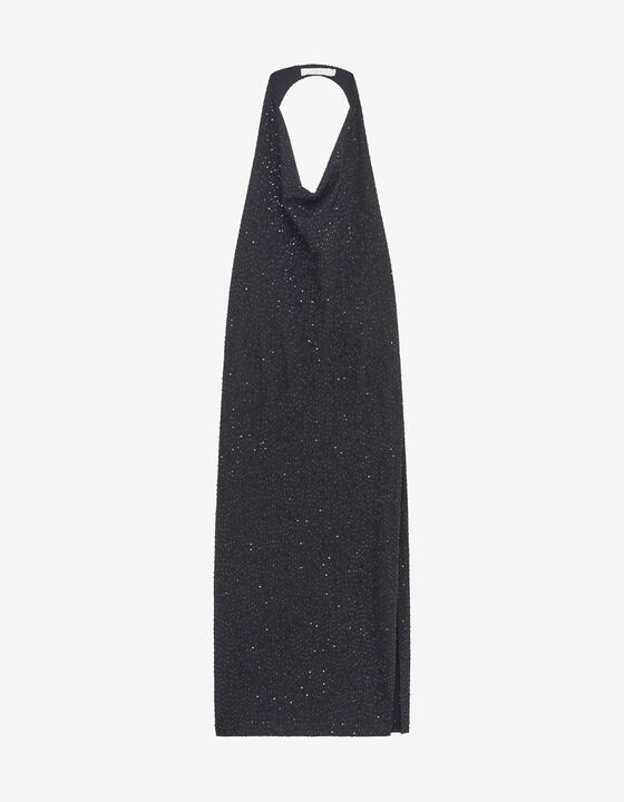 ROBE MIDI À SEQUINS