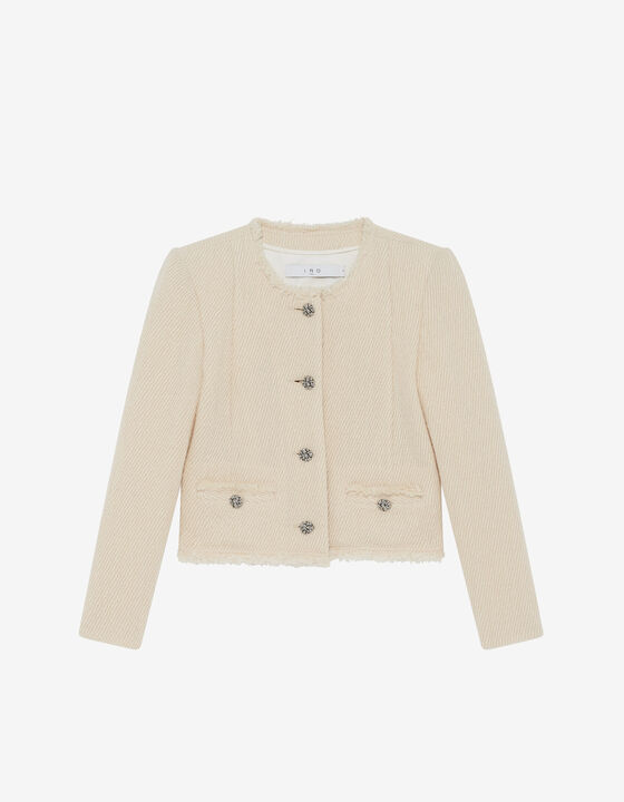 HERRINGBONE TWEED JACKET