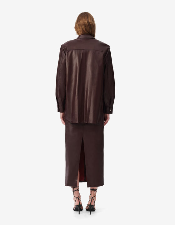 LEATHER OVERSHIRT