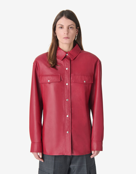 LEATHER OVERSHIRT