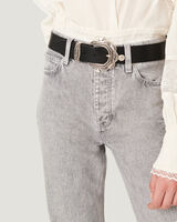 DEEN HIGH RISE STRAIGHT LEG JEANS image number null
