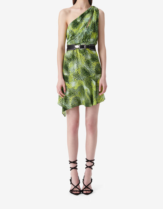ASYMMETRICAL PRINT DRESS
