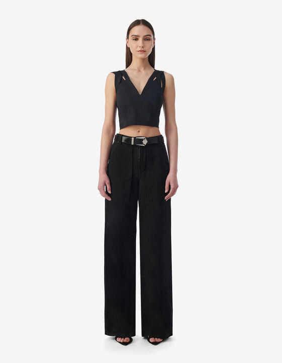 CROSS-STRAP TOP