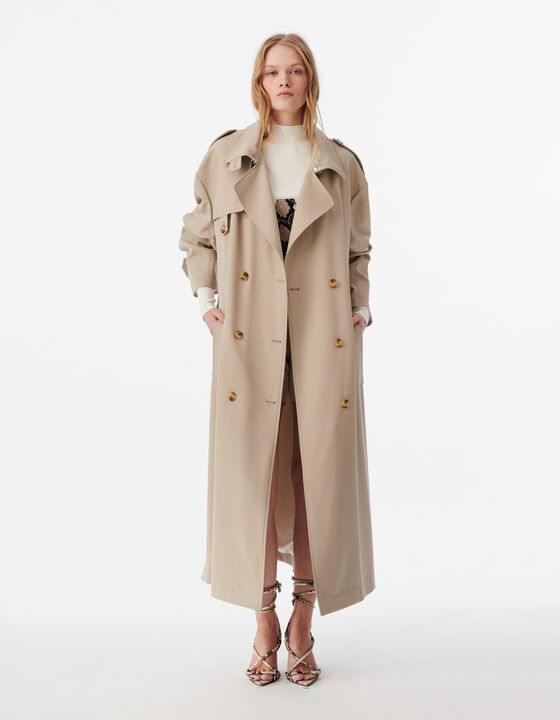 LONG BELTED TRENCH COAT