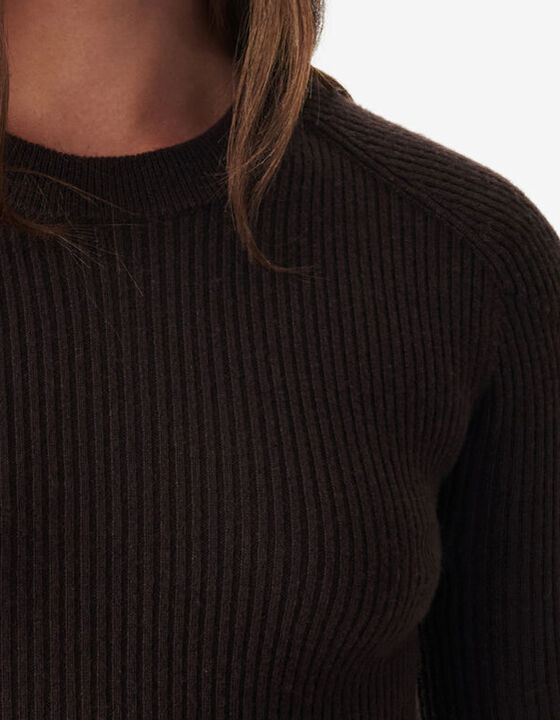 CASHMERE RIBBED MAXI DRESS