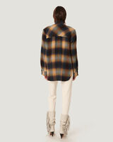 MINSI OVERSIZED FADED PLAID OVERSHIRT image number null