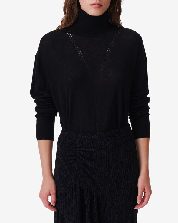 PULL COL MONTANT LAINE ET SOIE ZAHYO