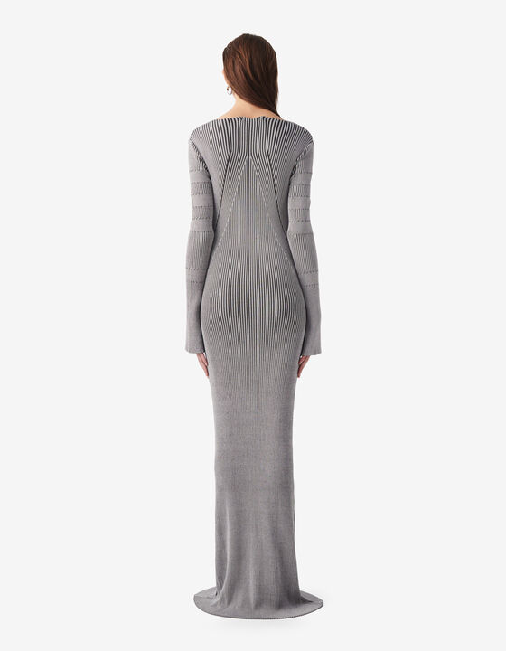 LONG RIBBED DRESS
