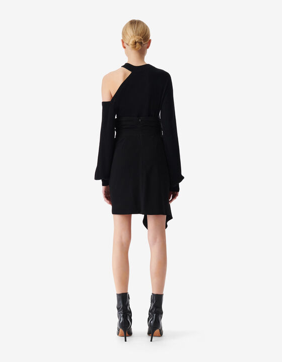 SHORT ASYMMETRICAL SKIRT