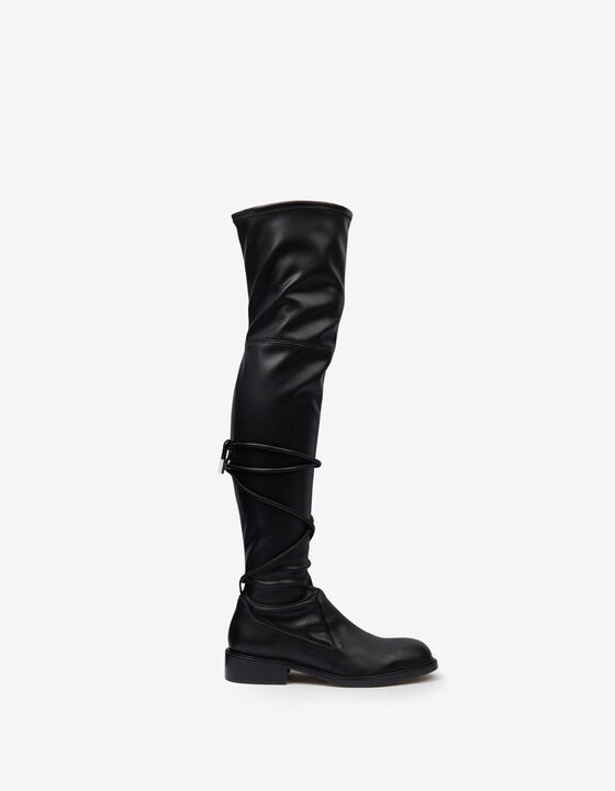ALPINA THIGH-HIGH LEATHER BOOTS
