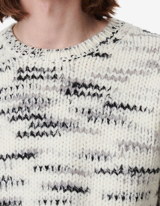 PULL BICOLORE EN LAINE