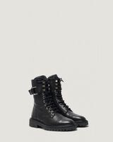 JAUDIE LACE UP LEATHER RANGERS BOOTS image number null