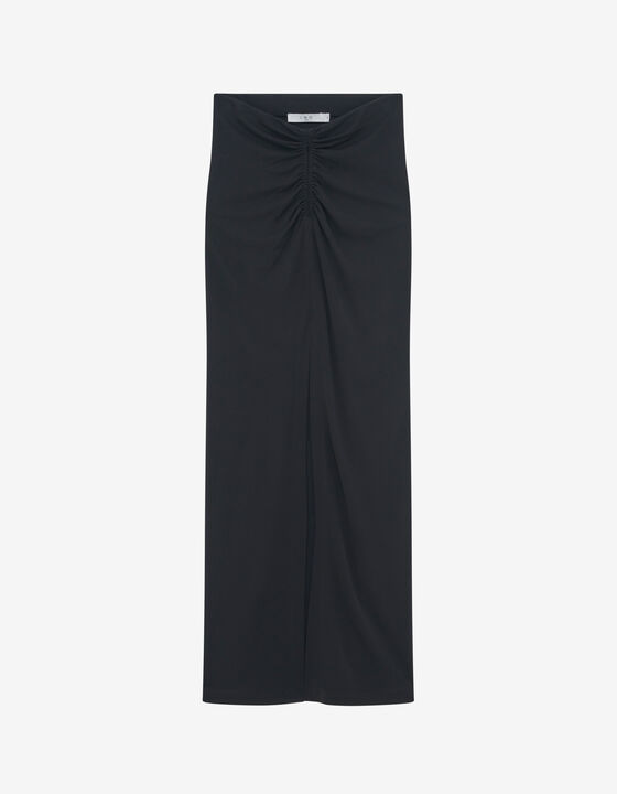 SLIT MIDI SKIRT