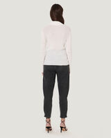 ELISANE MOCK NECK RIBBED SWEATER image number null