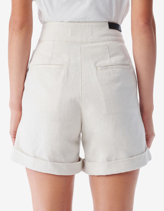 CANVA HIGH-WAISTED DENIM SHORTS