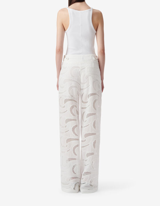 STRAIGHT OPENWORK PANTS