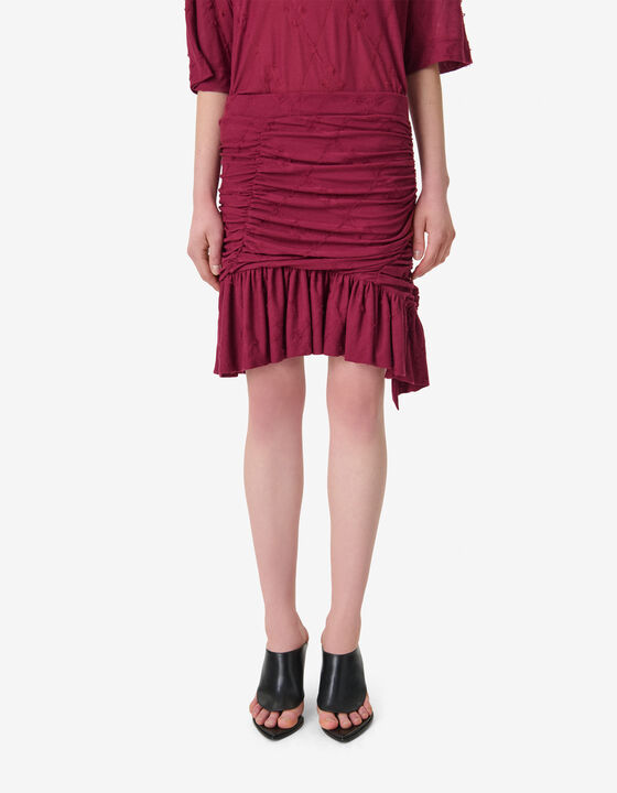 ASYMMETRICAL TEXTURED SKIRT