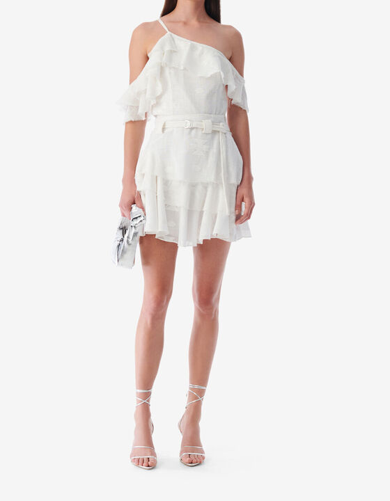 ASYMMETRICAL RUFFLED TOP