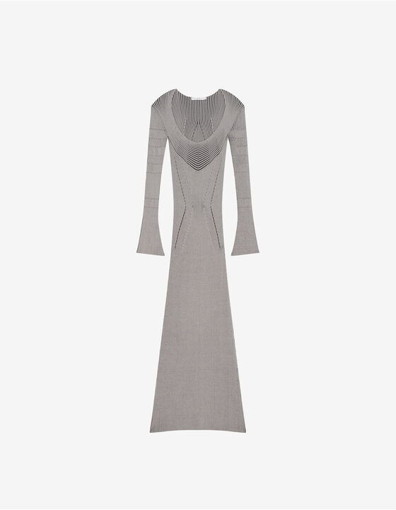 LONG RIBBED DRESS