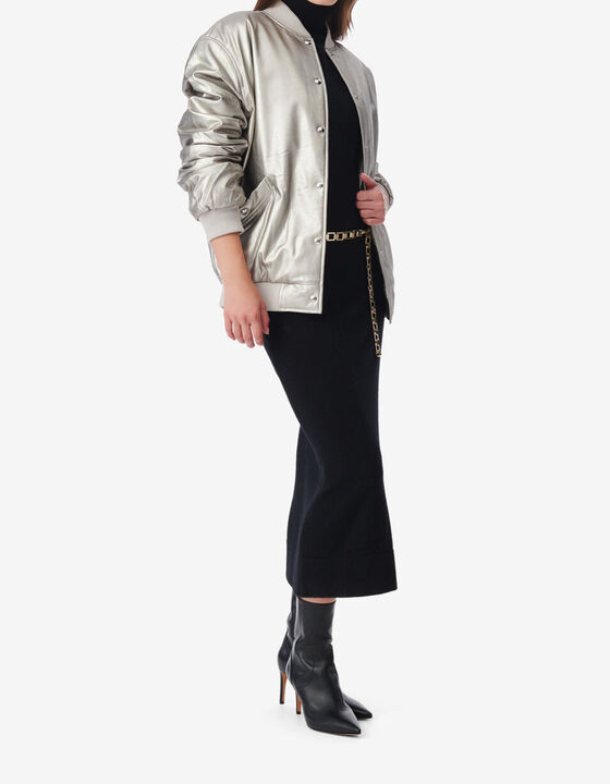 OVERSIZED LEATHER BOMBER