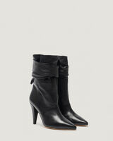 NORI ANKLE TIE POINTED LEATHER BOOTIE  image number null