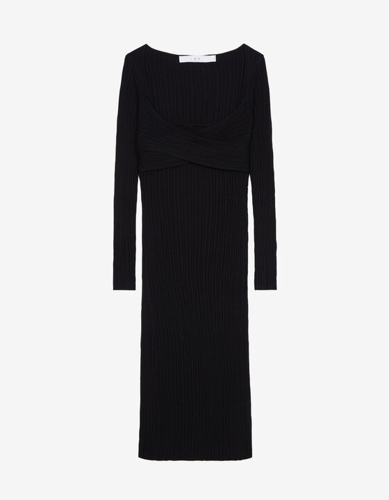 LONG RIBBED DRESS