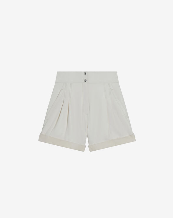 DANA CUFFED LEATHER SHORTS