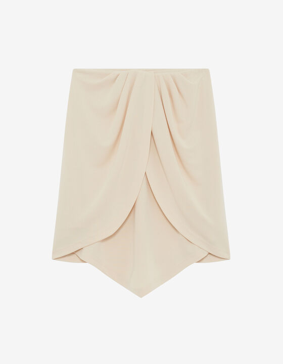 SHORT DRAPED SKIRT