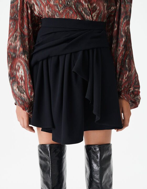 FLARED SKIRT WITH RUFFLES