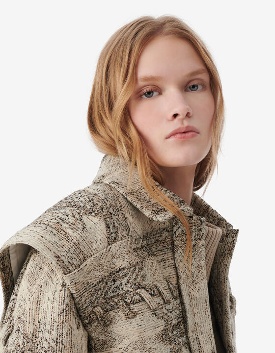 SHORT JACQUARD JACKET
