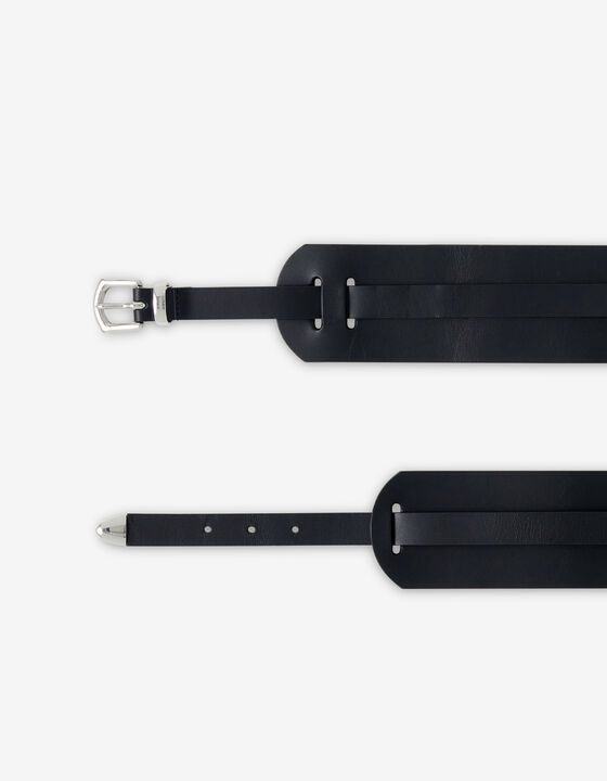 WIDE LEATHER BELT