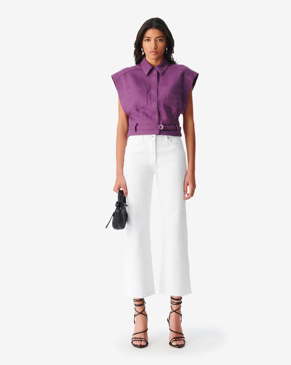 AIDEN FLARED HIGH-RISE JEANS
