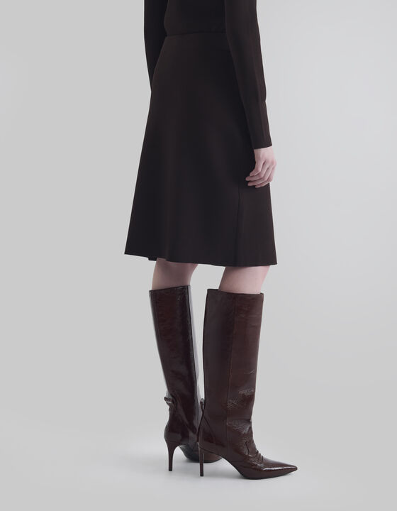 MIDI RIBBED SKIRT