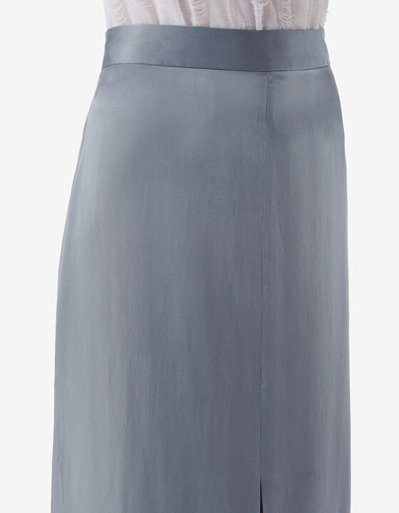 SLIT MIDI SKIRT