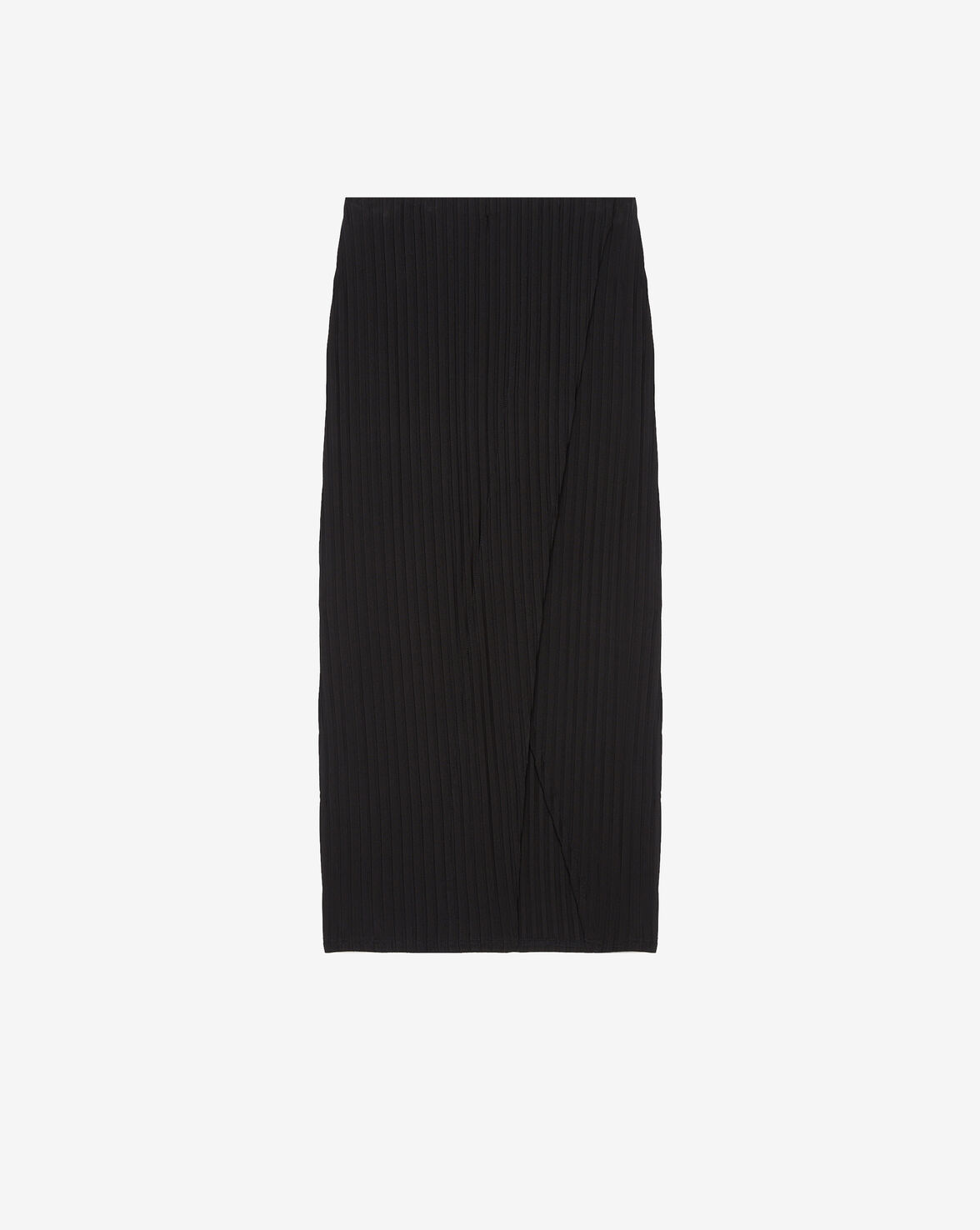 Iro Bilaga Ribbed Midi Skirt In Black