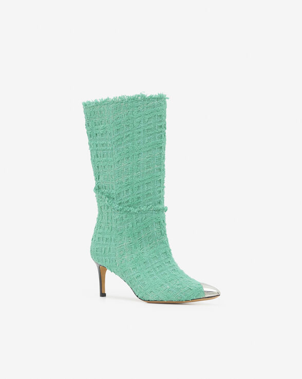 TAKARI TWEED JACQUARD ANKLE BOOTS