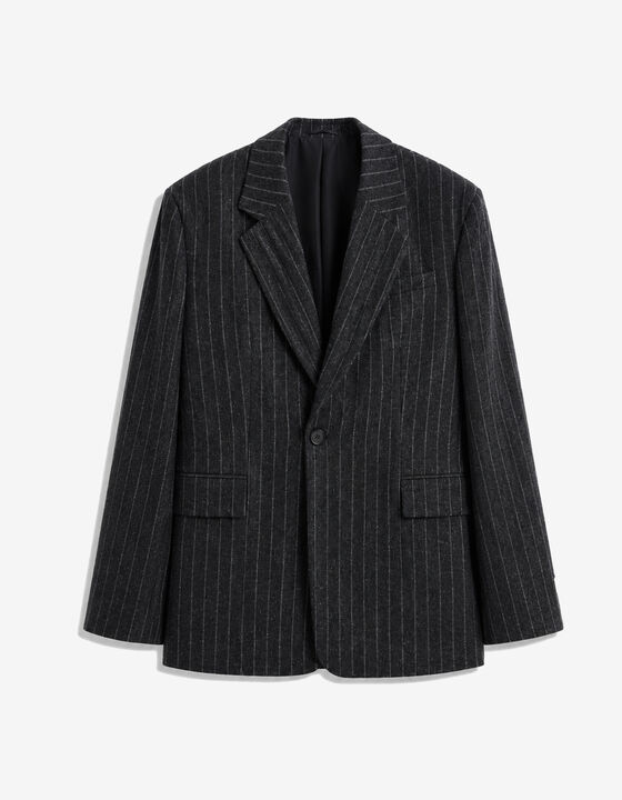 VESTE DE COSTUME OVERSIZE &Agrave; RAYURES