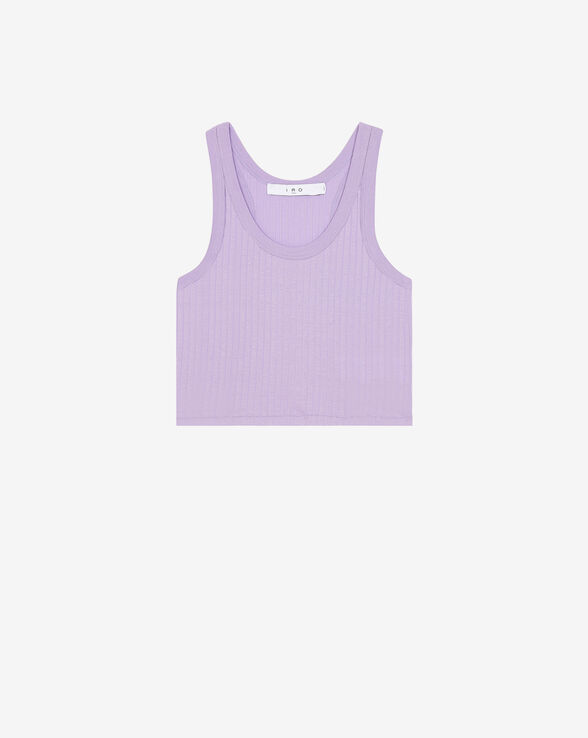 EMMA CROPPED RIBBED TANK TOP