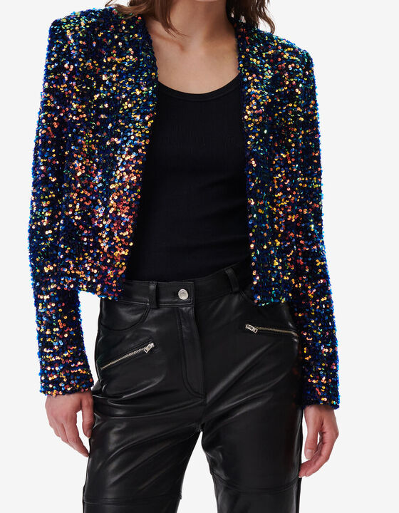 MULTICOLORED SEQUINED JACKET