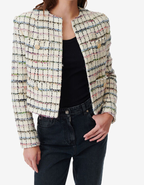 MULTICOLORED TWEED JACKET